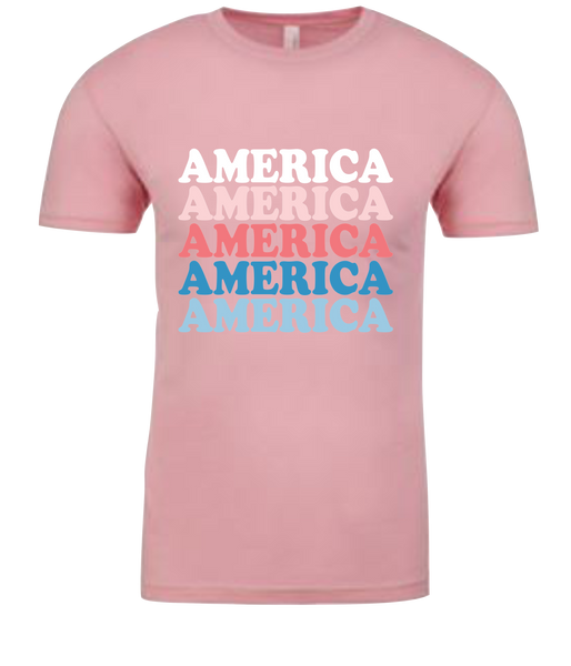 Retro America pink shirt